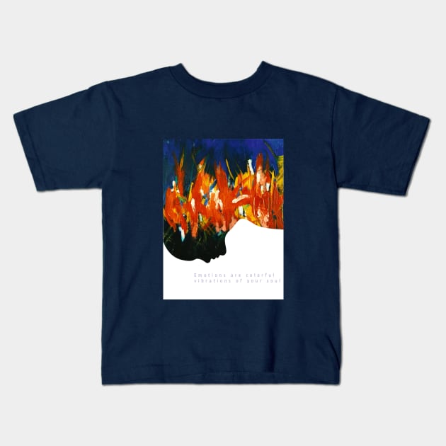 color vibrations Kids T-Shirt by DocDK